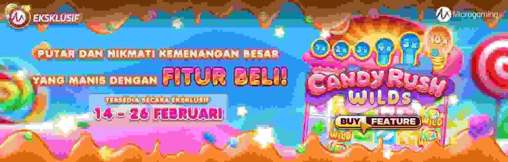 Rekomendasi Situs Judi Slot Online Terpercaya Jackpot Terbesar Candy Rush Wilds